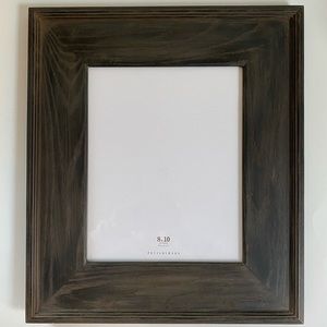 NWT POTTERY BARN COUNTRY COASTAL CHIC DARK-STAINED WOOD FRAME